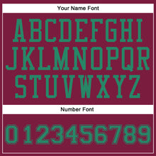 Load image into Gallery viewer, Custom Maroon Kelly Green Round Neck Suit Basketball Jersey
