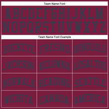 Load image into Gallery viewer, Custom Maroon Navy Round Neck Suit Basketball Jersey
