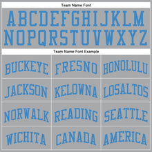 Laden Sie das Bild in den Galerie-Viewer, Custom Gray Blue Round Neck Suit Basketball Jersey
