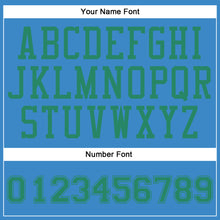 Laden Sie das Bild in den Galerie-Viewer, Custom Blue Kelly Green Round Neck Suit Basketball Jersey
