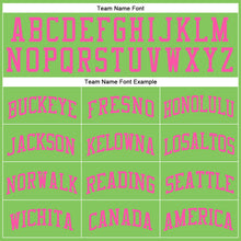 Laden Sie das Bild in den Galerie-Viewer, Custom Neon Green Pink Round Neck Suit Basketball Jersey
