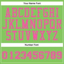 Laden Sie das Bild in den Galerie-Viewer, Custom Neon Green Pink Round Neck Suit Basketball Jersey
