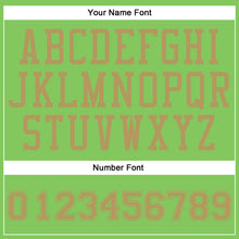 Laden Sie das Bild in den Galerie-Viewer, Custom Neon Green Old Gold Round Neck Suit Basketball Jersey
