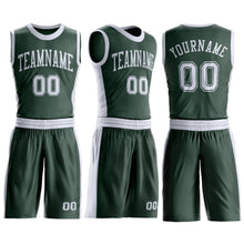 Laden Sie das Bild in den Galerie-Viewer, Custom Green White Round Neck Suit Basketball Jersey
