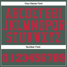 Laden Sie das Bild in den Galerie-Viewer, Custom Green Red Round Neck Suit Basketball Jersey
