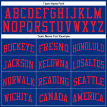 Laden Sie das Bild in den Galerie-Viewer, Custom Royal Red Round Neck Suit Basketball Jersey
