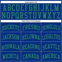 Laden Sie das Bild in den Galerie-Viewer, Custom Royal Kelly Green Round Neck Suit Basketball Jersey
