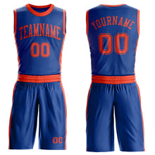 Laden Sie das Bild in den Galerie-Viewer, Custom Royal Orange Round Neck Suit Basketball Jersey
