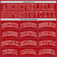 Load image into Gallery viewer, Custom Red-White Tribal Ethnic Aztec Sun Stone Side Panel Stripe Round Neck Sublimation Basketball Set Jersey
