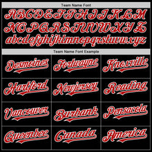 Load image into Gallery viewer, Custom Black Red-White Authentic Sleeveless Baseball Jersey
