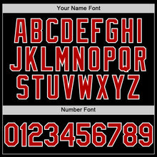 Load image into Gallery viewer, Custom Black Red-White Authentic Sleeveless Baseball Jersey
