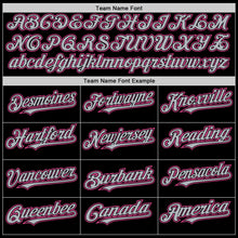Charger l&#39;image dans la galerie, Custom Black Gray-Pink Mesh Authentic Throwback Baseball Jersey
