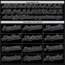 Charger l&#39;image dans la galerie, Custom Black Gray Mesh Authentic Throwback Baseball Jersey
