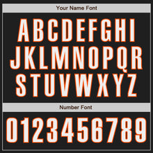 Laden Sie das Bild in den Galerie-Viewer, Custom Black White-Orange Authentic Baseball Jersey
