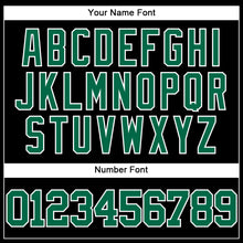 Laden Sie das Bild in den Galerie-Viewer, Custom Black Kelly Green-White Mesh Authentic Throwback Baseball Jersey
