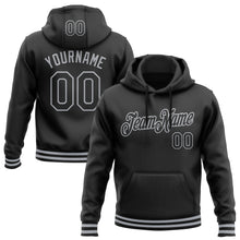Charger l&#39;image dans la galerie, Custom Stitched Black Gray Sports Pullover Sweatshirt Hoodie
