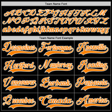 Laden Sie das Bild in den Galerie-Viewer, Custom Black Bay Orange-White Hockey Lace Neck Jersey
