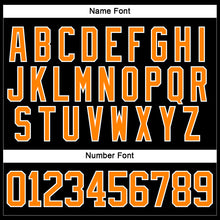 Laden Sie das Bild in den Galerie-Viewer, Custom Black Bay Orange-White Hockey Lace Neck Jersey
