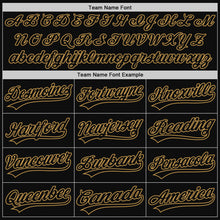 Laden Sie das Bild in den Galerie-Viewer, Custom Black Old Gold Authentic Throwback Baseball Jersey
