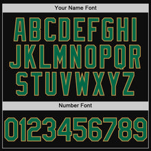 Laden Sie das Bild in den Galerie-Viewer, Custom Black Kelly Green-Old Gold Authentic Throwback Baseball Jersey
