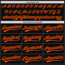 Laden Sie das Bild in den Galerie-Viewer, Custom Black Orange Authentic Throwback Baseball Jersey
