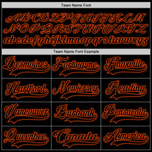 Загрузить изображение в средство просмотра галереи, Custom Black Orange Hockey Jersey
