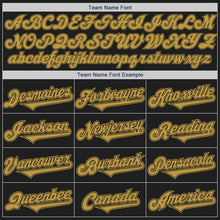 Charger l&#39;image dans la galerie, Custom Black Old Gold Authentic Baseball Jersey
