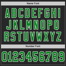 Laden Sie das Bild in den Galerie-Viewer, Custom Black Grass Green-White Mesh Authentic Football Jersey
