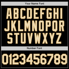 Загрузить изображение в средство просмотра галереи, Custom Black Cream-Old Gold Authentic Throwback Basketball Jersey
