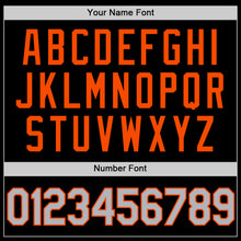 Загрузить изображение в средство просмотра галереи, Custom Black Gray-Orange Authentic Throwback Basketball Jersey

