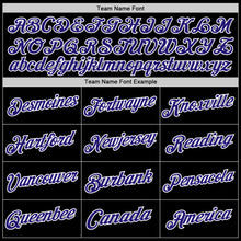 Загрузить изображение в средство просмотра галереи, Custom Black Dark Purple-White Authentic Throwback Basketball Jersey
