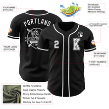 Laden Sie das Bild in den Galerie-Viewer, Custom Black White Authentic Baseball Jersey
