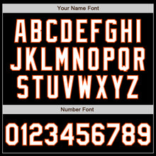 Laden Sie das Bild in den Galerie-Viewer, Custom Black White-Orange Authentic Baseball Jersey
