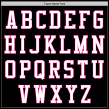 Laden Sie das Bild in den Galerie-Viewer, Custom Black White-Pink Authentic Baseball Jersey
