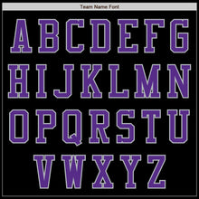 Load image into Gallery viewer, Custom Black Purple-Gray Authentic Baseball Jersey
