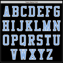 Load image into Gallery viewer, Custom Black Light Blue-White Authentic Baseball Jersey
