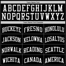 Загрузить изображение в средство просмотра галереи, Custom Black White Authentic Throwback Basketball Jersey
