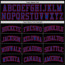 Загрузить изображение в средство просмотра галереи, Custom Black Royal-Red Authentic Throwback Basketball Jersey

