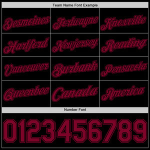 Custom Black Maroon Authentic Basketball Jersey