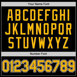 Custom Black Gold-White Authentic Basketball Jersey