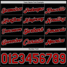 Laden Sie das Bild in den Galerie-Viewer, Custom Black Red-White Authentic Basketball Jersey
