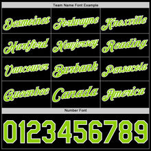 Load image into Gallery viewer, Custom Black Neon Green-White Authentic Basketball Jersey
