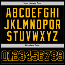 Load image into Gallery viewer, Custom Black Gold Authentic Basketball Jersey
