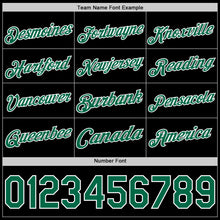 Load image into Gallery viewer, Custom Black Kelly Green-White Authentic Basketball Jersey
