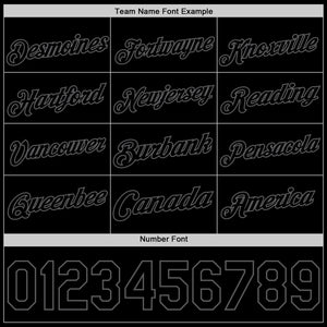 Custom Black Steel Gray Authentic Basketball Jersey