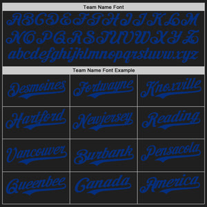 Custom Black Royal Authentic Baseball Jersey