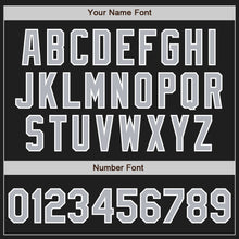 Load image into Gallery viewer, Custom Black Gray-White Authentic Baseball Jersey
