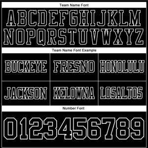 Custom Black White Authentic Football Jersey