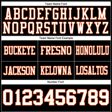 Загрузить изображение в средство просмотра галереи, Custom Black White-Orange Authentic Football Jersey
