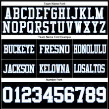 Загрузить изображение в средство просмотра галереи, Custom Black White-Light Blue Authentic Football Jersey
